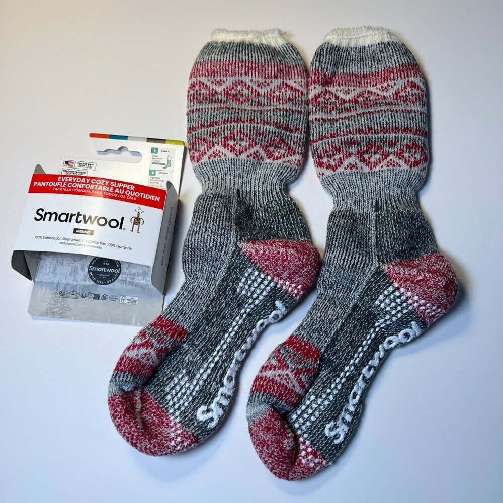 Smartwool Size Small S Cushion Cozy Slipper Socks Merino Wool Blend Crew Unisex